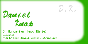 daniel knop business card